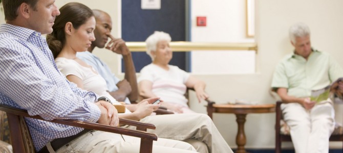 patients in waiting room x