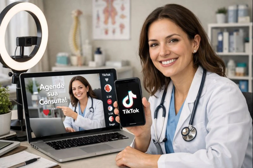 TikTok para Medicos atrai mais clientes ao seu consultorio