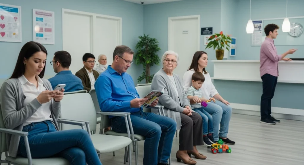 Qul e o tempo maximo de espera em uma clinica particular